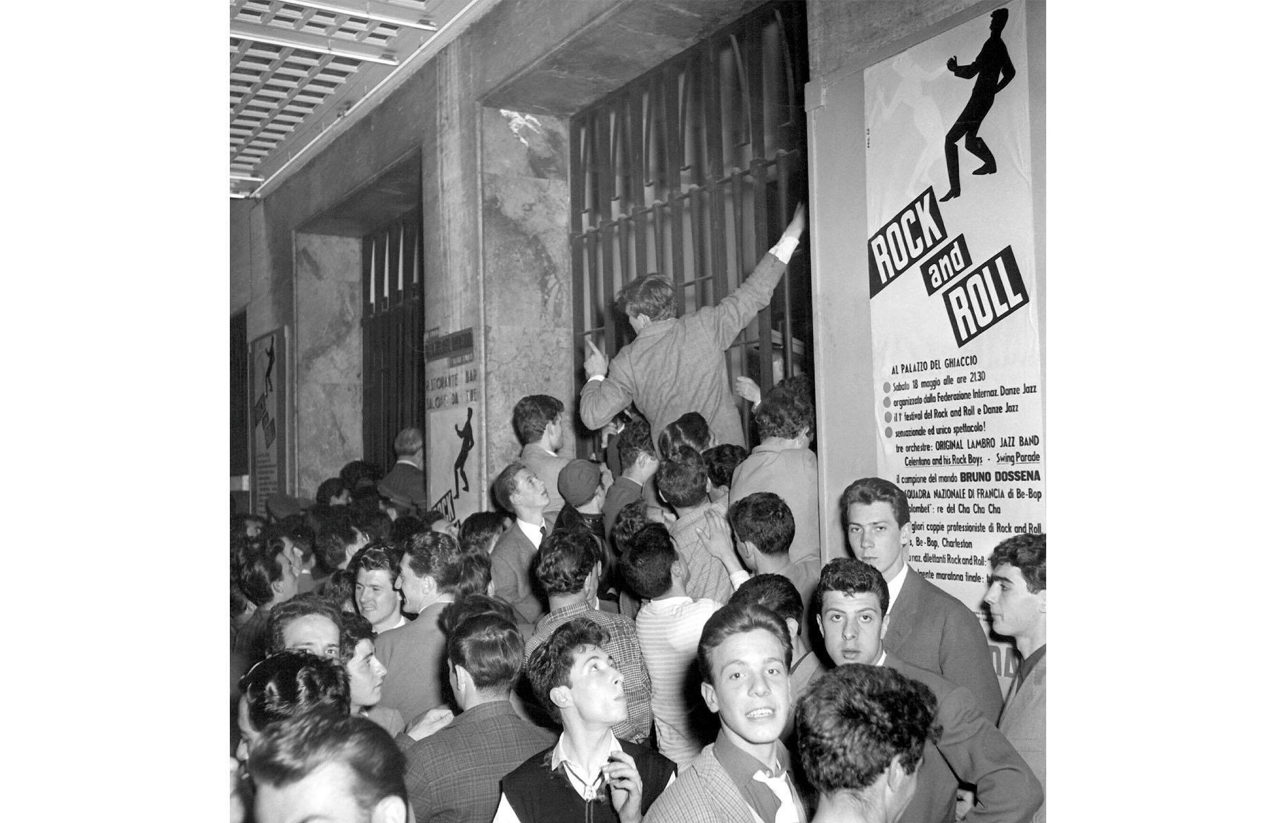 Rock and roll riot in Milan, 1957